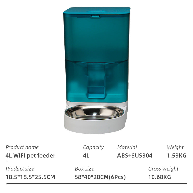 Wifi Smart APP Pet Feeder Household Automatic Pet Feeder