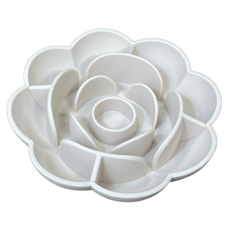 Silicone Dog Bowl Slow Feeder Flower