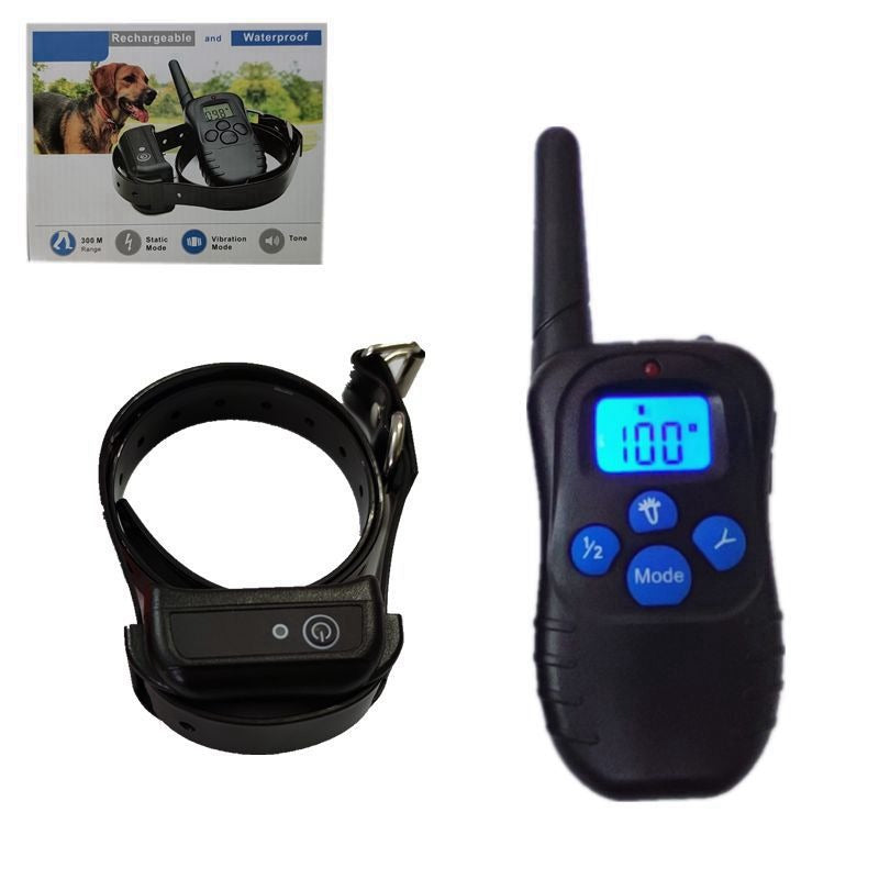 Pet shock Collar Anti Barking Device Waterproof Rechargeable Electric With Remote Control