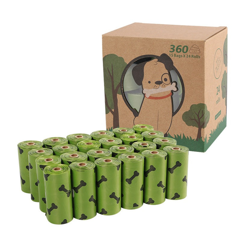 Degradable dog poop bag