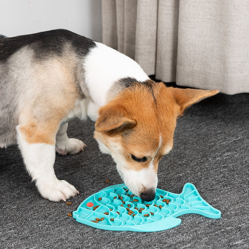 Dog Lick Mat Slow Feeding Food Bowl For Small Medium Dog Cat Treat Feeder