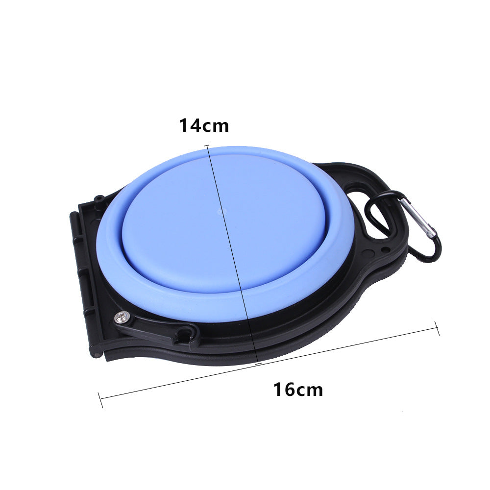 Pet Folding Silicone Double Bowl