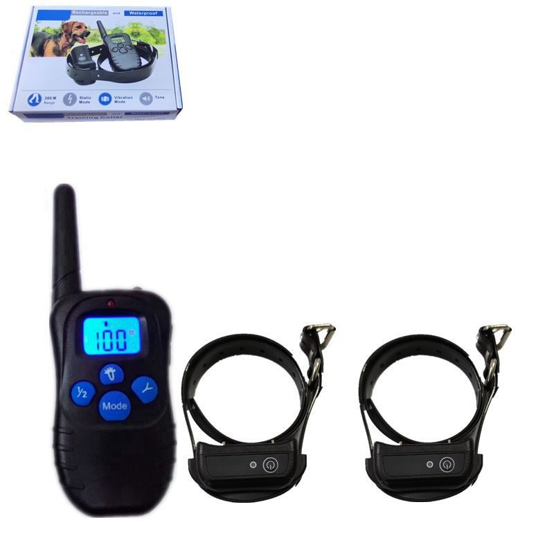 Pet shock Collar Anti Barking Device Waterproof Rechargeable Electric With Remote Control
