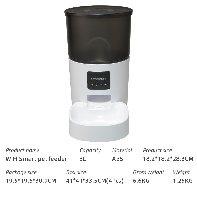 Wifi Smart APP Pet Feeder Household Automatic Pet Feeder