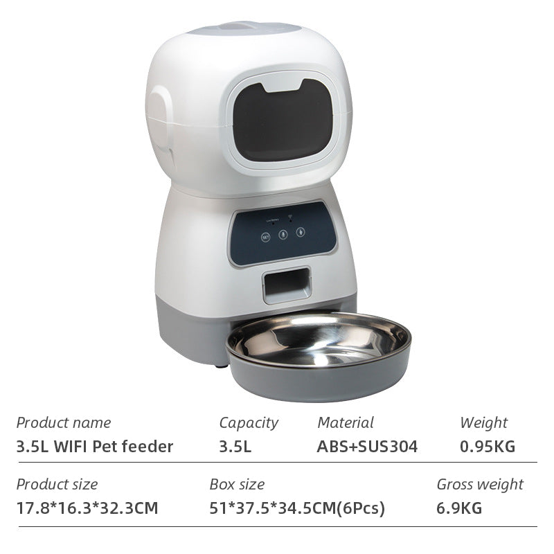 Wifi Smart APP Pet Feeder Household Automatic Pet Feeder