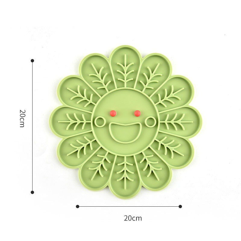 Dog Lick Mat Slow Feeding Food Bowl For Small Medium Dog Cat Treat Feeder