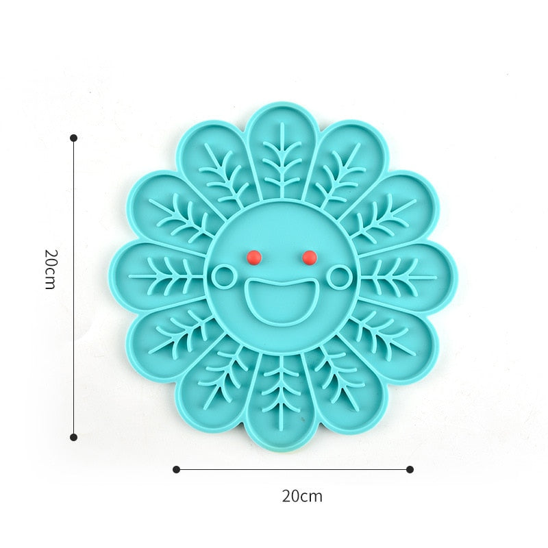 Dog Lick Mat Slow Feeding Food Bowl For Small Medium Dog Cat Treat Feeder