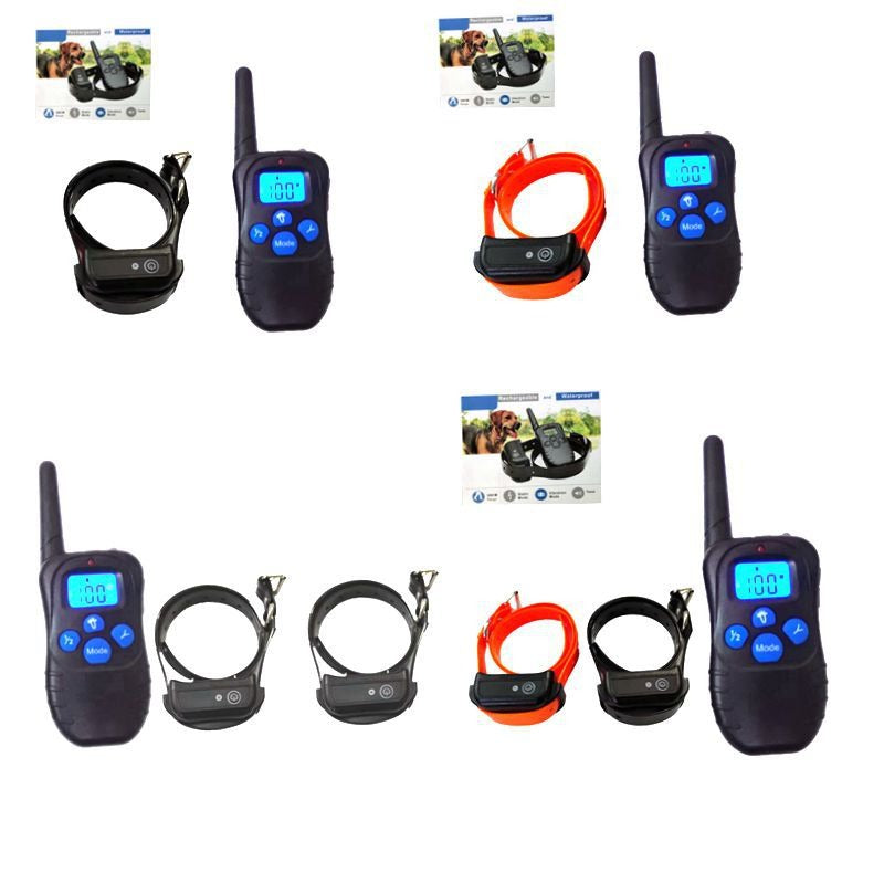 Pet shock Collar Anti Barking Device Waterproof Rechargeable Electric With Remote Control