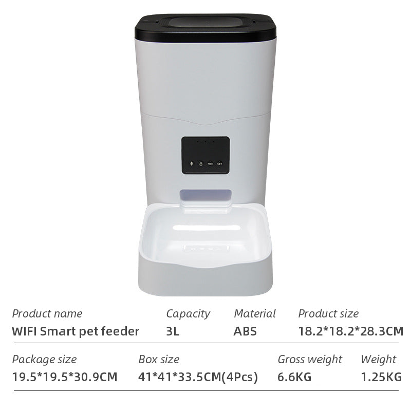 Wifi Smart APP Pet Feeder Household Automatic Pet Feeder