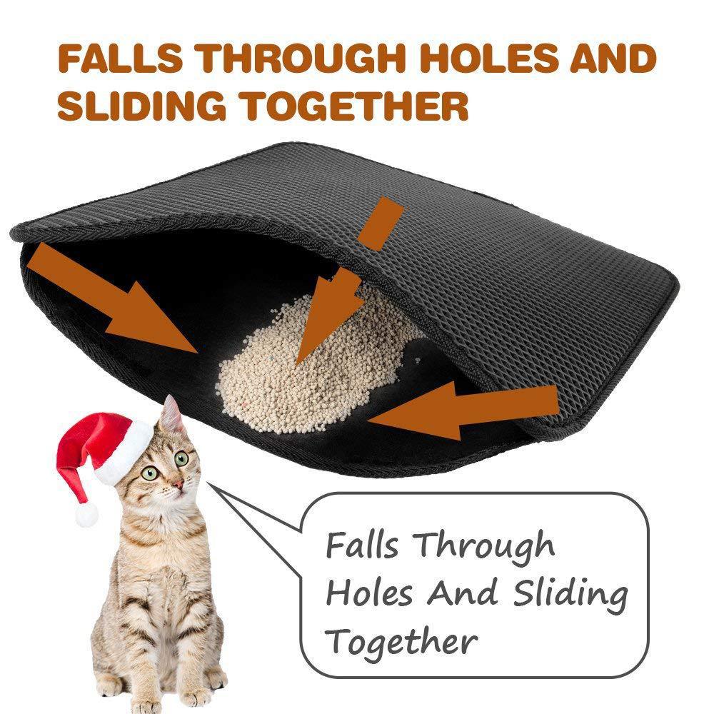 Waterproof Pet Cat Litter Mat Double Layer