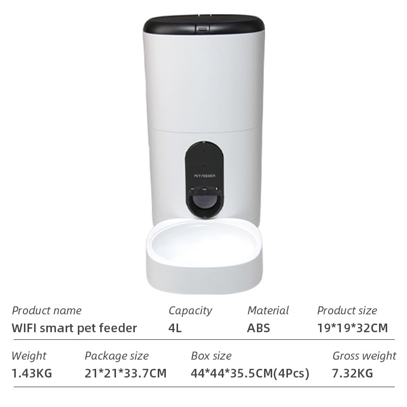 Wifi Smart APP Pet Feeder Household Automatic Pet Feeder