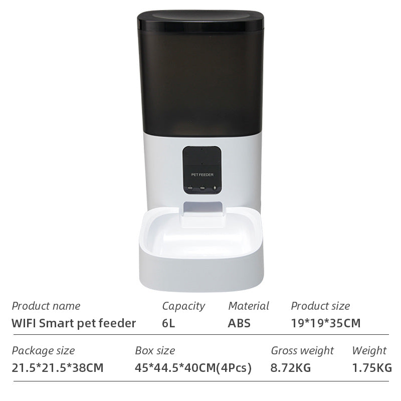 Wifi Smart APP Pet Feeder Household Automatic Pet Feeder