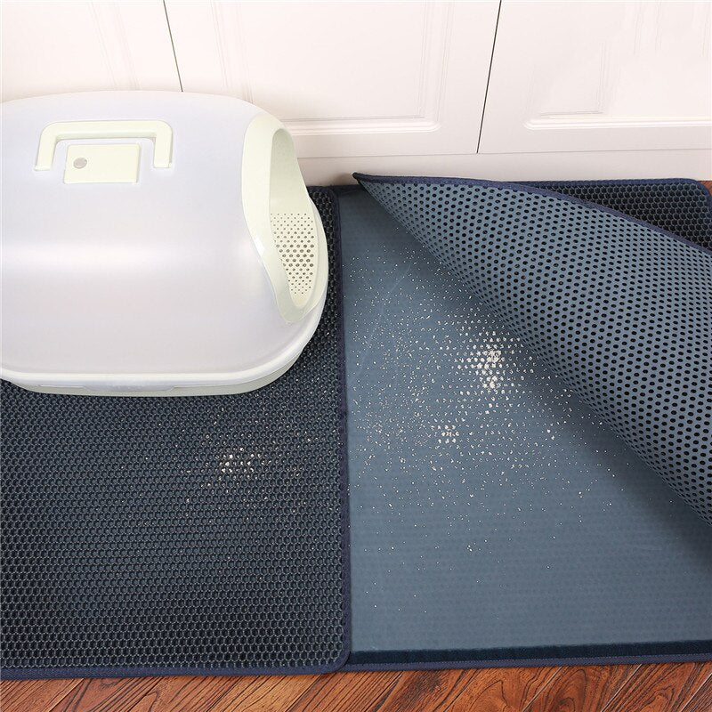 Waterproof Pet Cat Litter Mat Double Layer