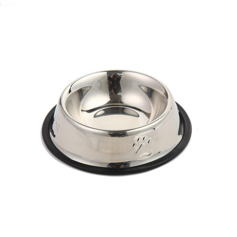 Stainless Steel Dog Bowl High-Grade Non-Slip  6 Sizes
