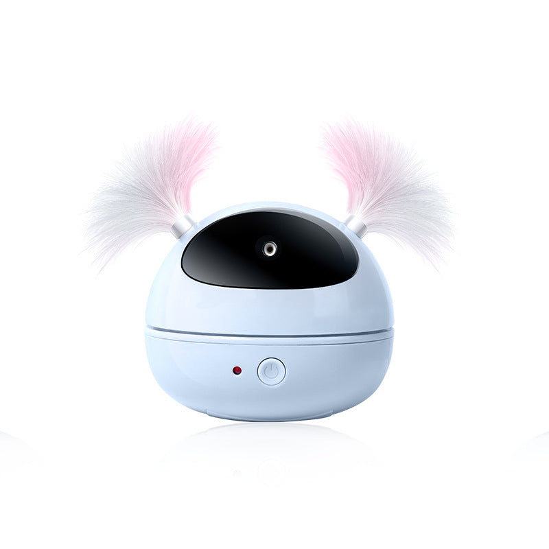 Electric Cat Toy Infrared Laser Stick Feather Automatic Cat Toy