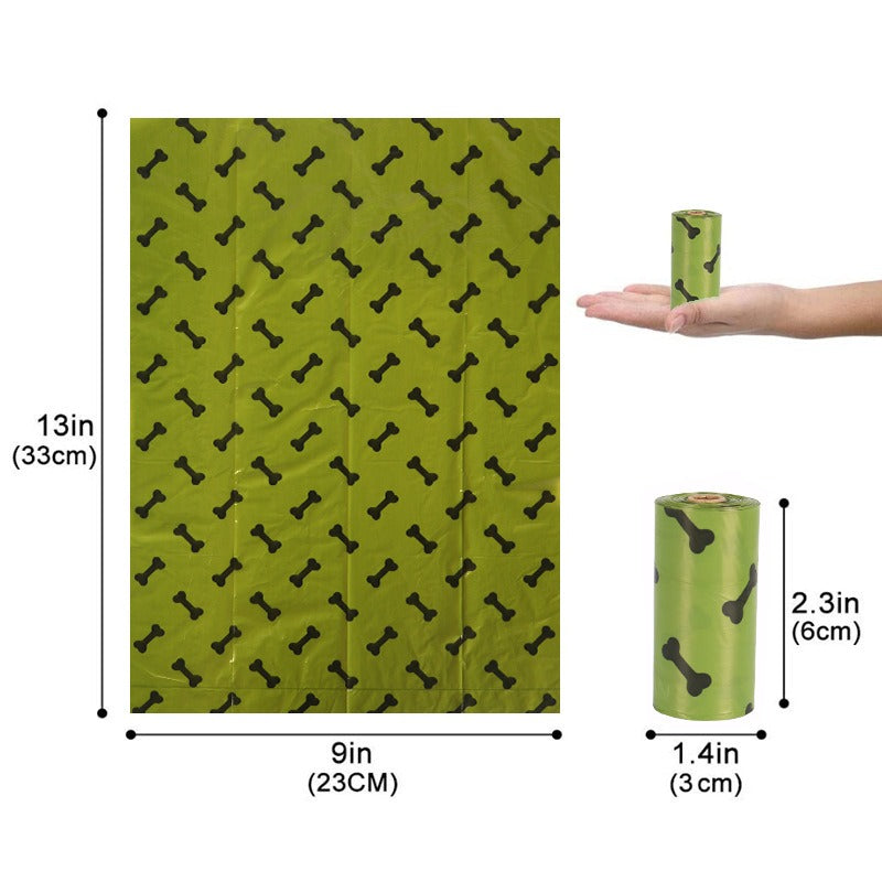 Degradable dog poop bag