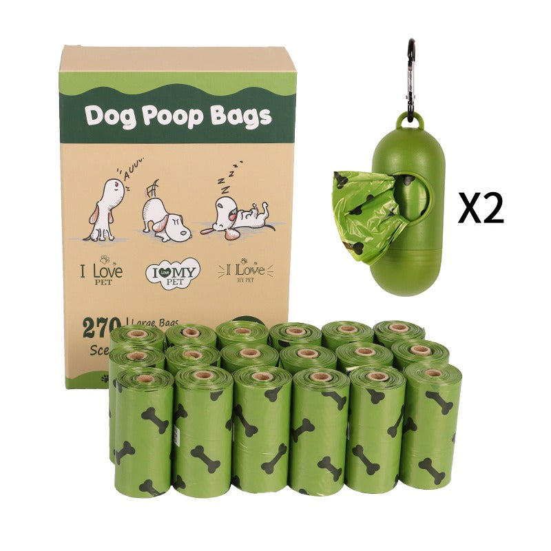 Degradable dog poop bag