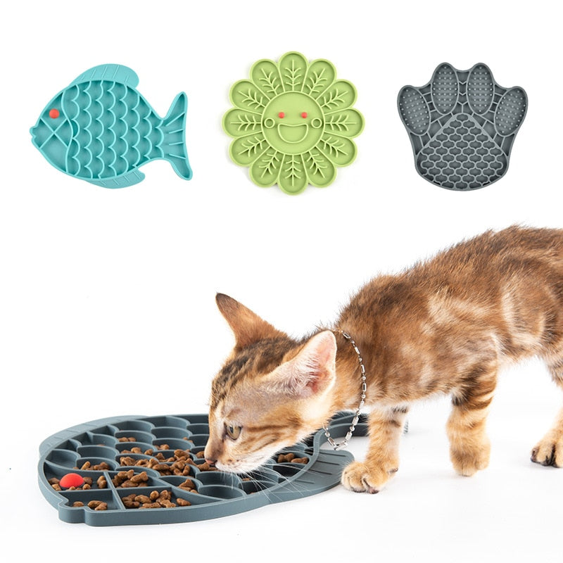 Dog Lick Mat Slow Feeding Food Bowl For Small Medium Dog Cat Treat Feeder