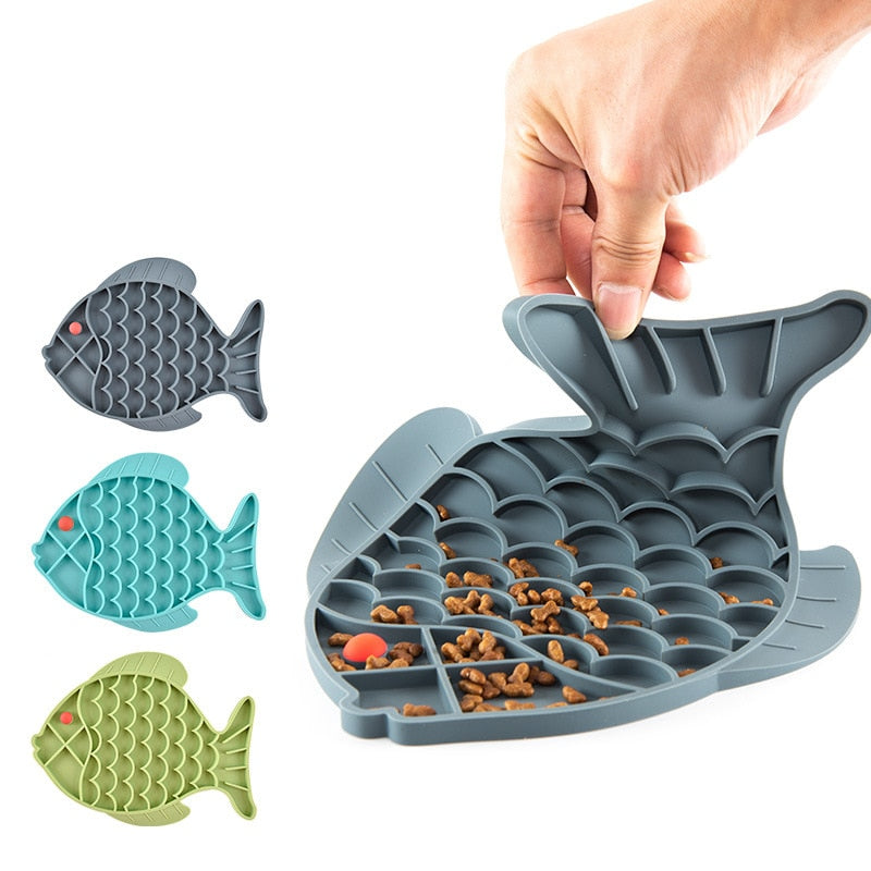 Dog Lick Mat Slow Feeding Food Bowl For Small Medium Dog Cat Treat Feeder