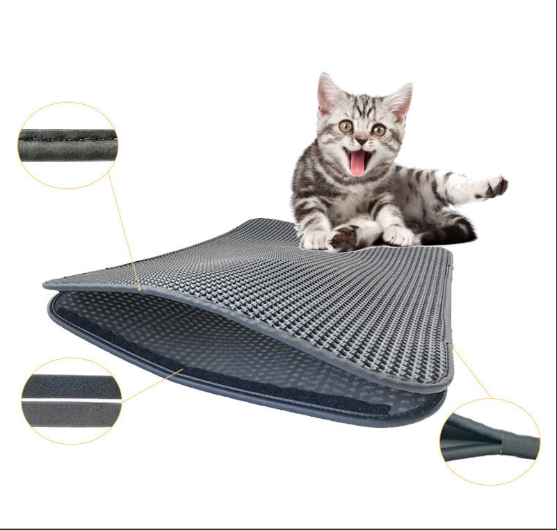 Waterproof Pet Cat Litter Mat Double Layer