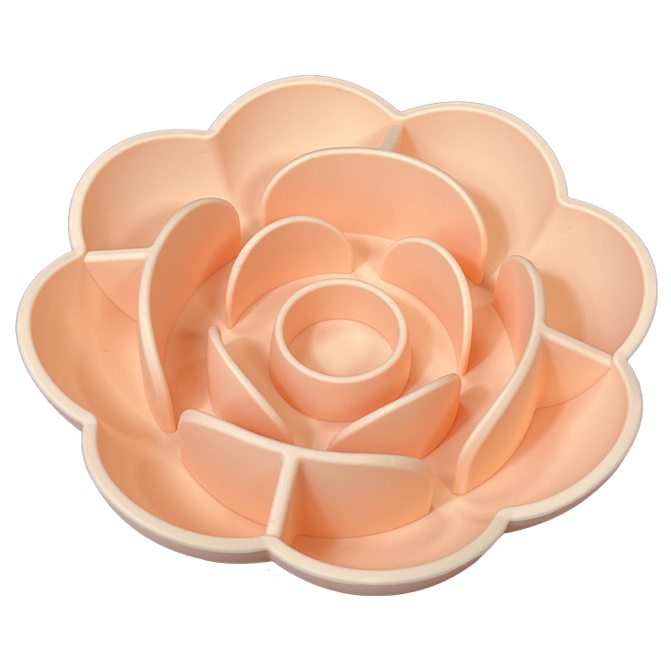 Silicone Dog Bowl Slow Feeder Flower
