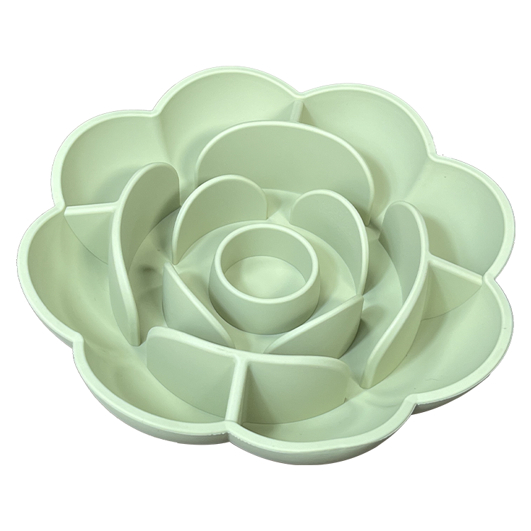 Silicone Dog Bowl Slow Feeder Flower