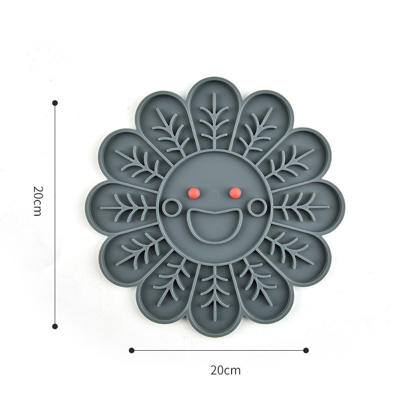Dog Lick Mat Slow Feeding Food Bowl For Small Medium Dog Cat Treat Feeder
