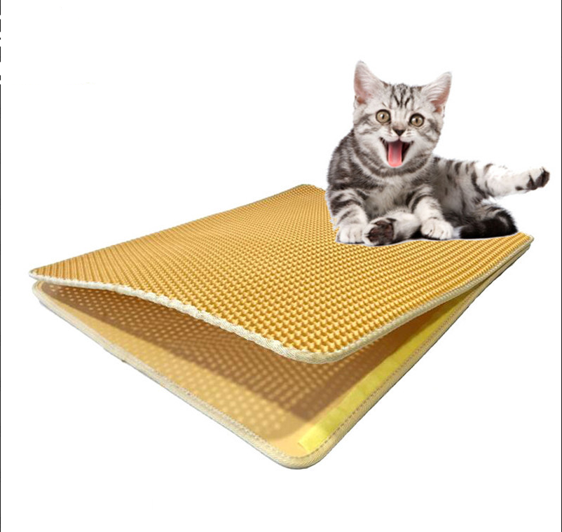 Waterproof Pet Cat Litter Mat Double Layer