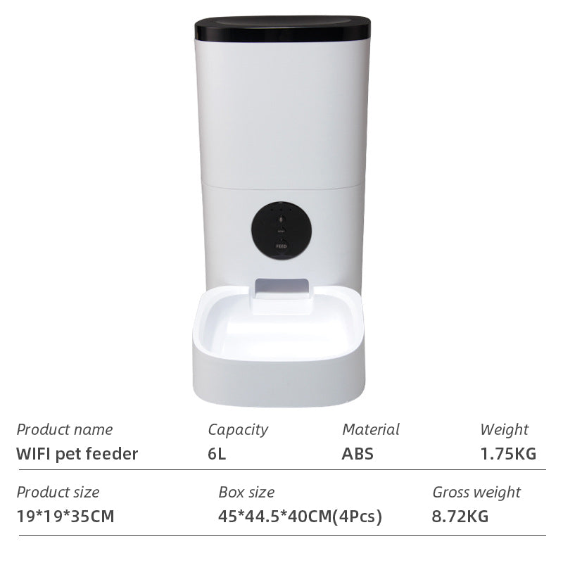 Wifi Smart APP Pet Feeder Household Automatic Pet Feeder
