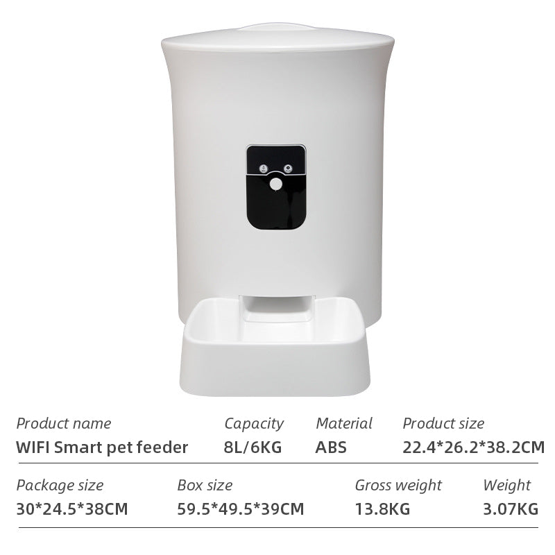 Wifi Smart APP Pet Feeder Household Automatic Pet Feeder