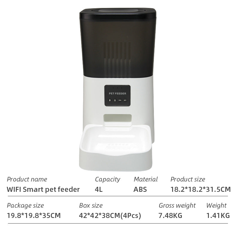 Wifi Smart APP Pet Feeder Household Automatic Pet Feeder