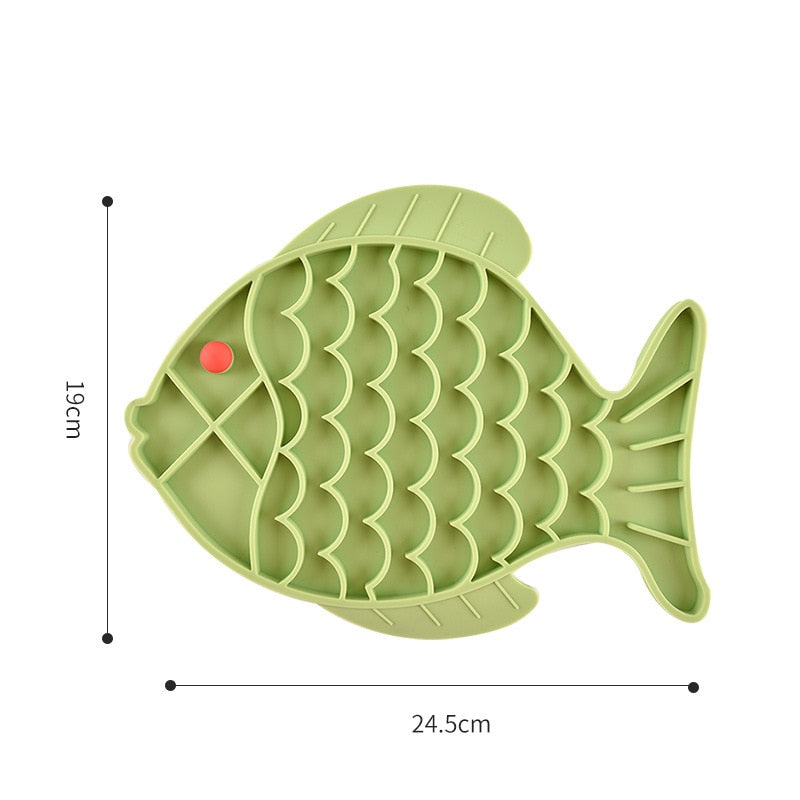 Dog Lick Mat Slow Feeding Food Bowl For Small Medium Dog Cat Treat Feeder