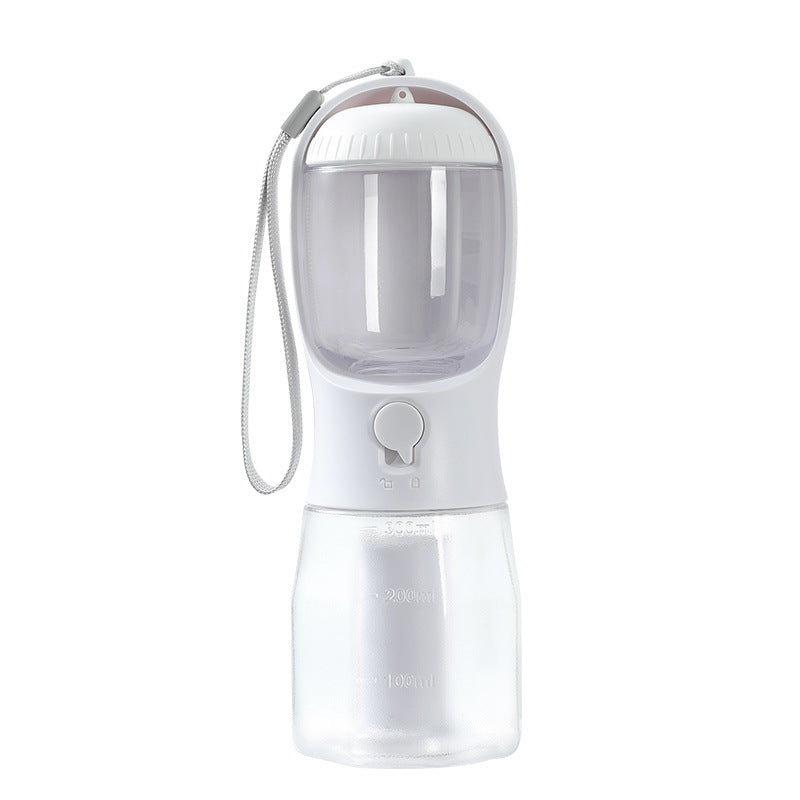 Portable Pet Water Bottle with Food Container and poop bag