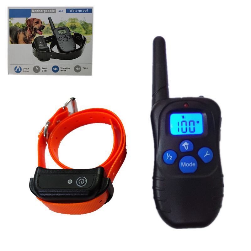 Pet shock Collar Anti Barking Device Waterproof Rechargeable Electric With Remote Control