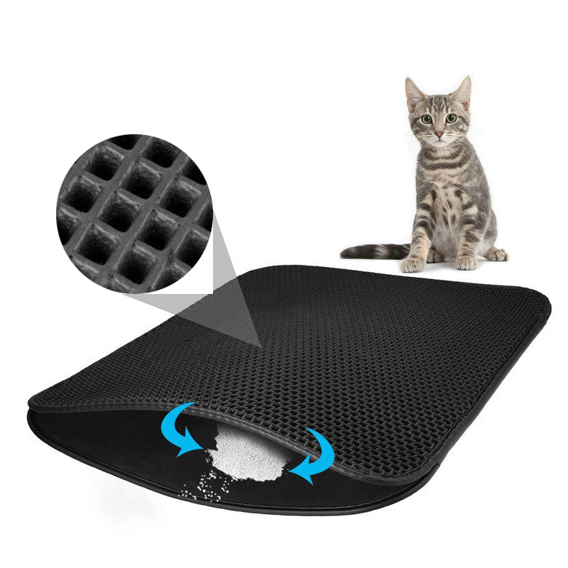 Waterproof Pet Cat Litter Mat Double Layer