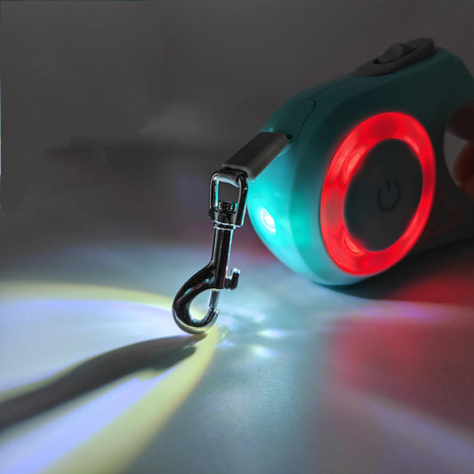 Glowing Dog Leash Pet Leash Automatic Retractable